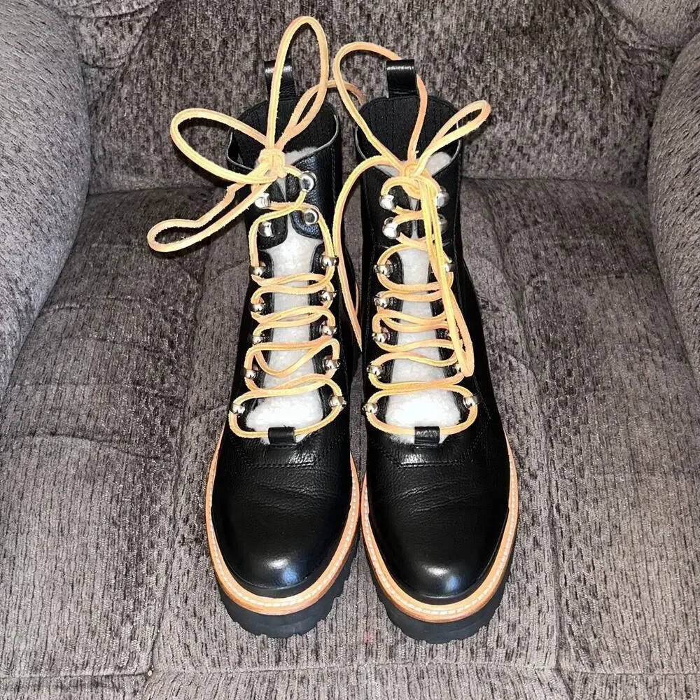 Marc Fisher LTD Izzie lug sole winter hiking boot women's Size 6 - Picture 2 of 9